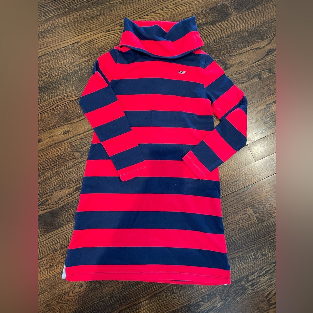 Girls Vineyard Vines cowl neck dress size M 10-12